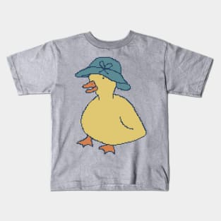 Granny Duck 80s Pixel Art Kids T-Shirt